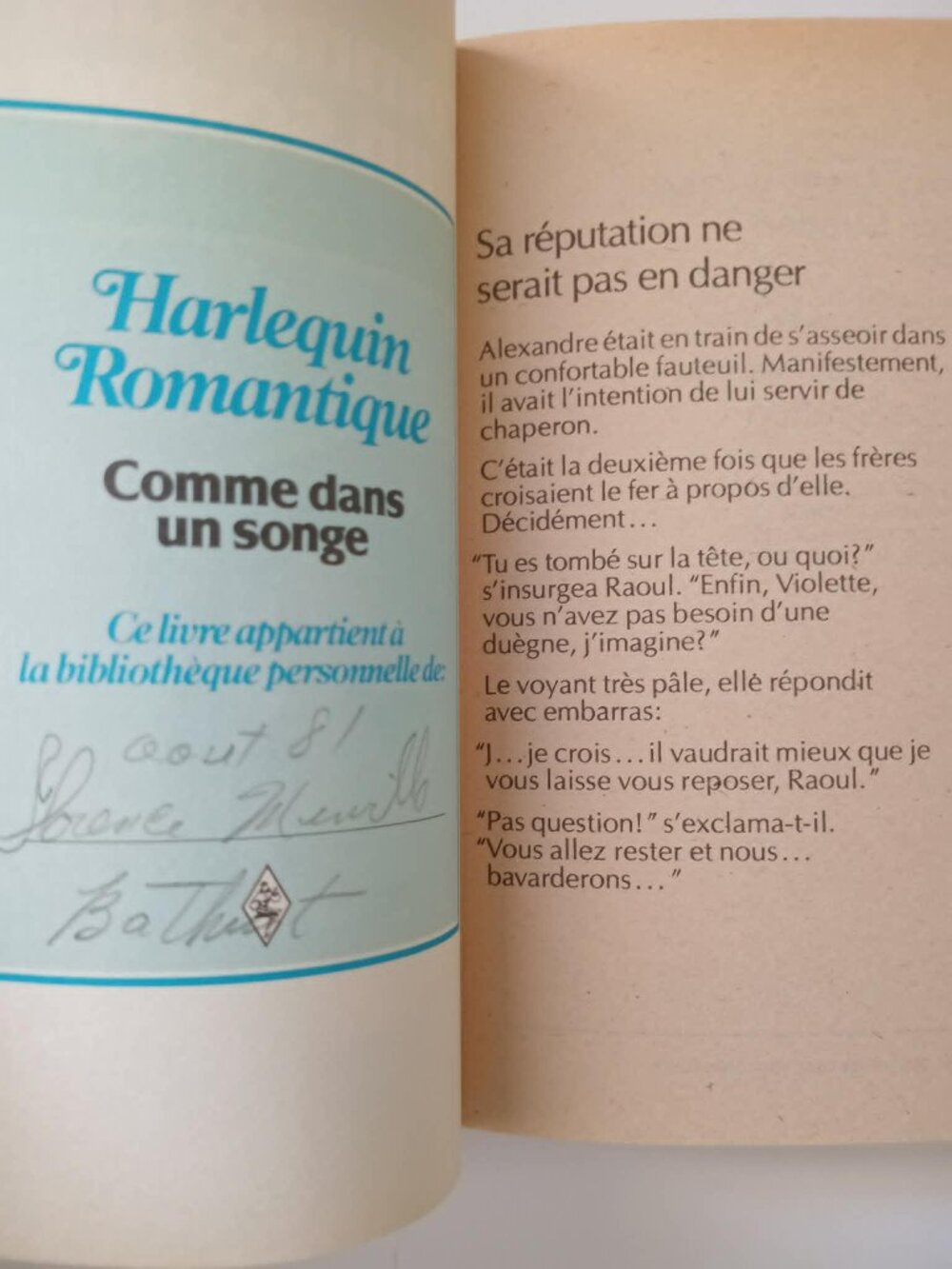 Lot of 10 Vintage Harlequin Romantique French Romance Books 1980s w/ Inscription - Picture 5 of 16
